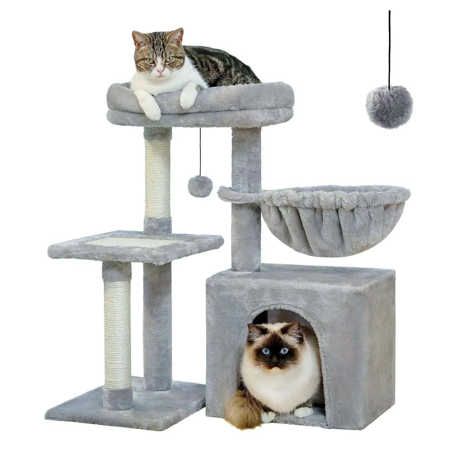 Arbre à chat compact et design