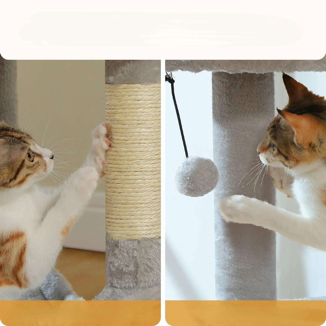Arbre à chat style scandinave — vue en perspective