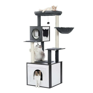 Arbre à chat avec litière