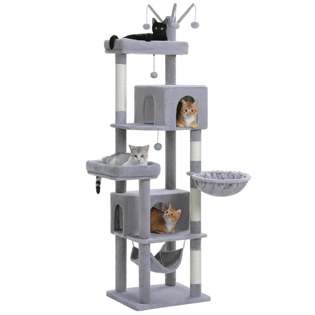 Arbre à chat maine coon 190 cm pour sieste confortable