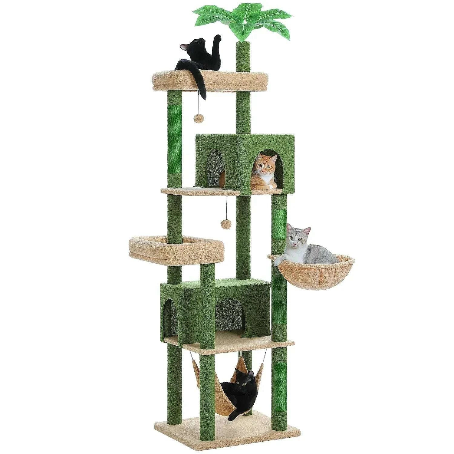 Arbre à chat vert pour Maine Coon