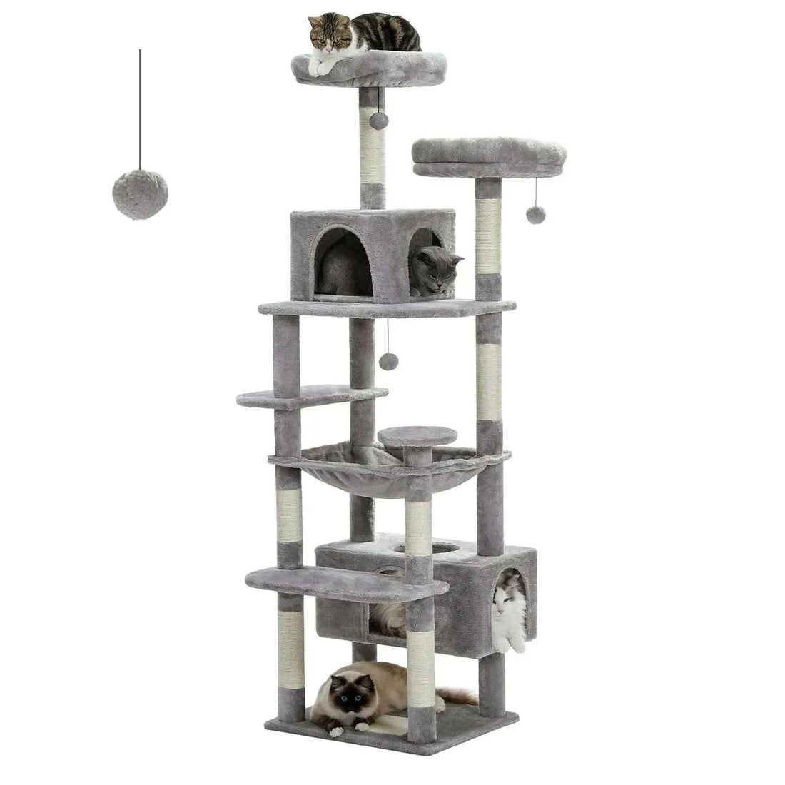Arbre à chat XXL robuste et confortable — en situation