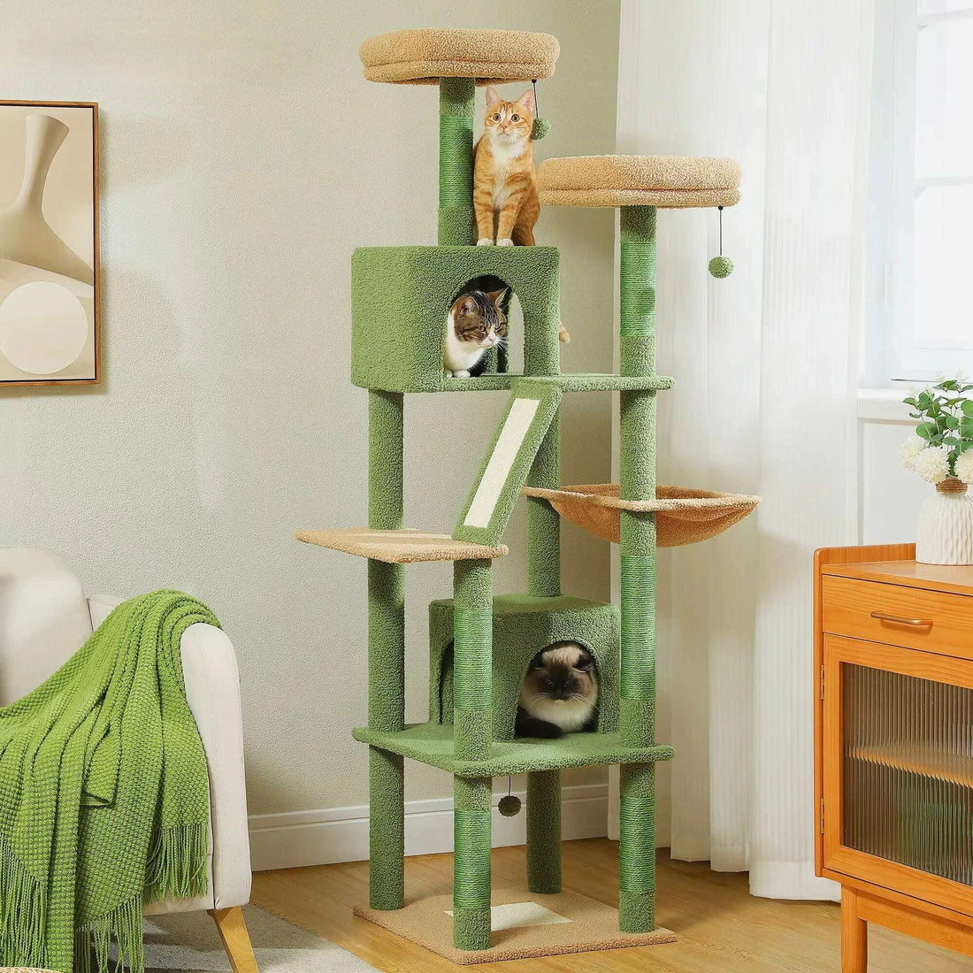 Arbre à chat design cactus XXL