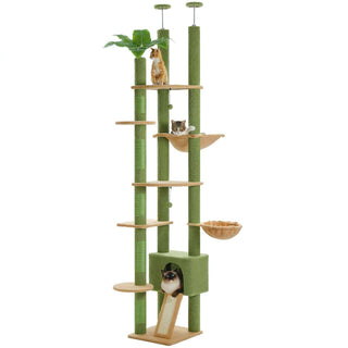 Arbre à chat XXL vert