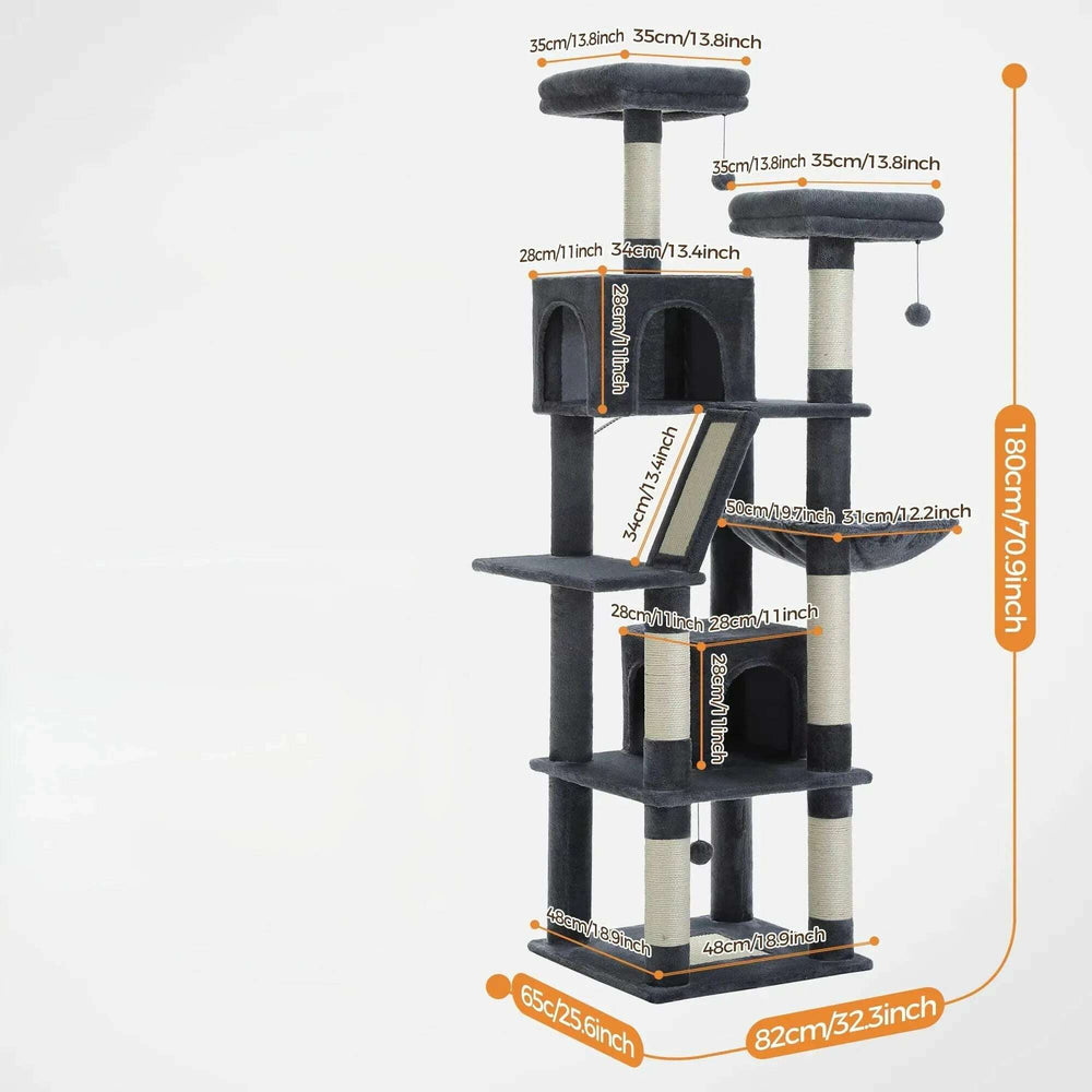 Arbre à chat XXL compact — vue zoom