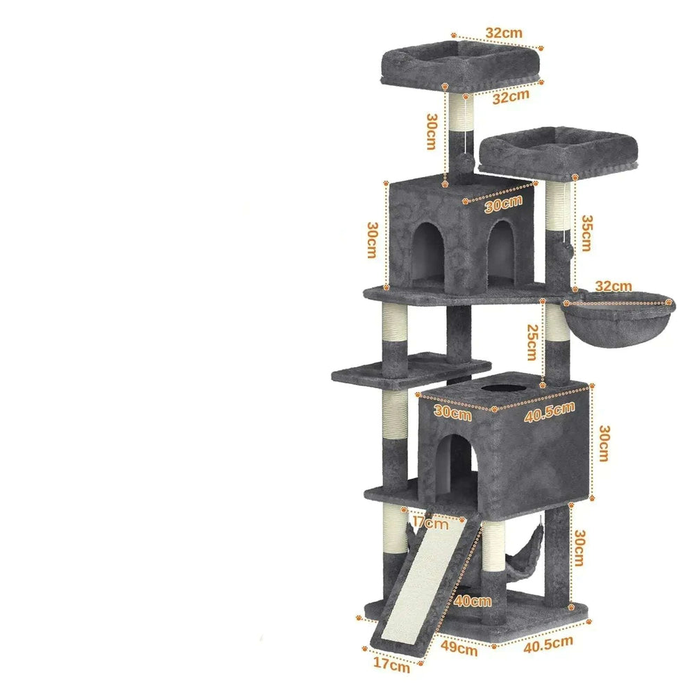 Arbre à chat XXL gris foncé — détail