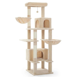 Arbre à chat 2 niches et hamac métallique