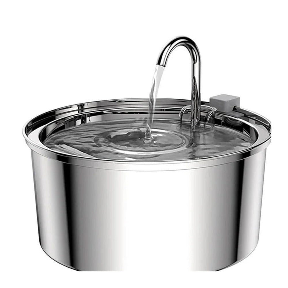 Stainless steel 2.2 L cat water fountain, upgraded version