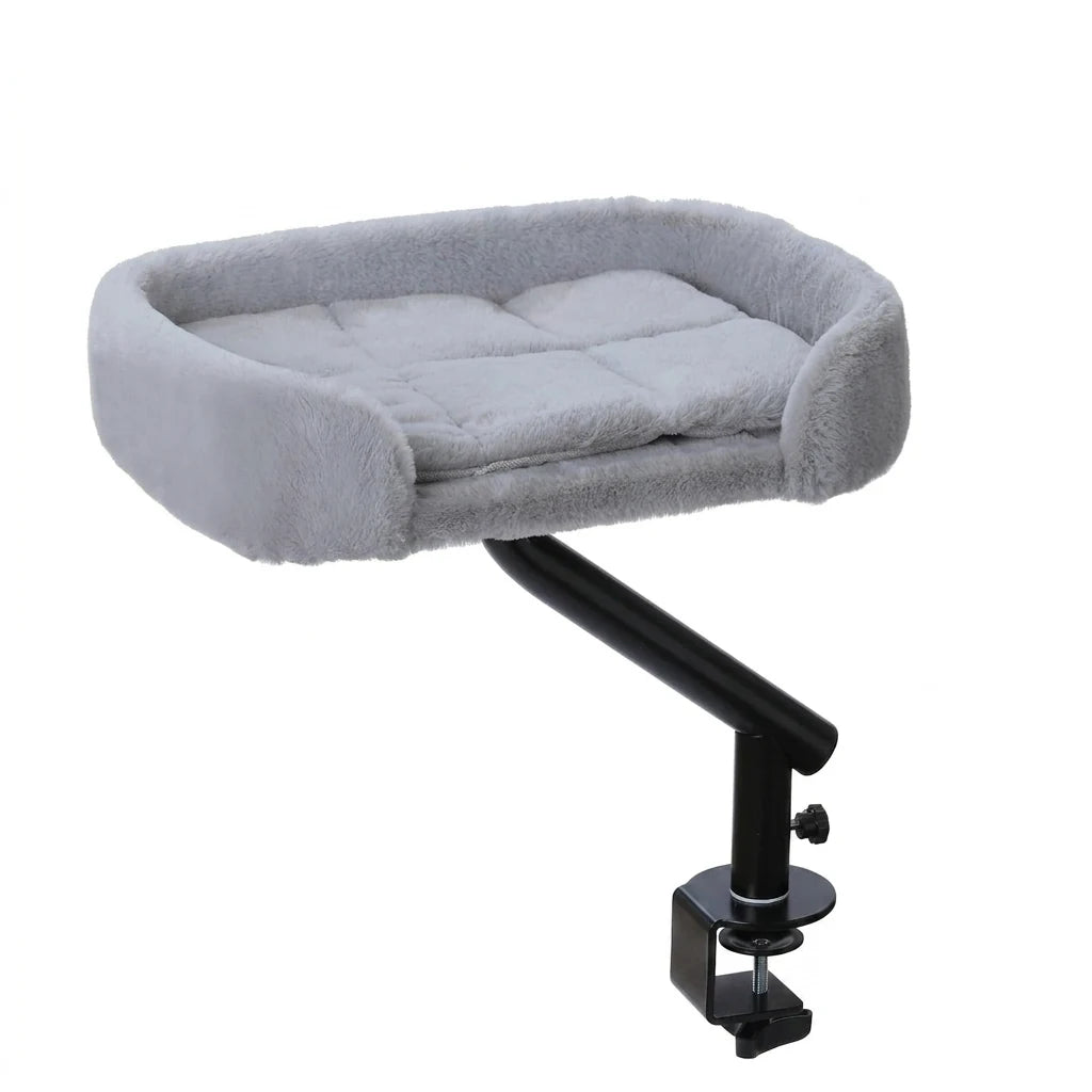Coussin de bureau pour chat rotatif Gris