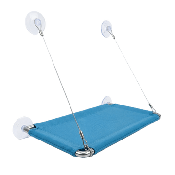 Hamac pour chat fenêtre bleu