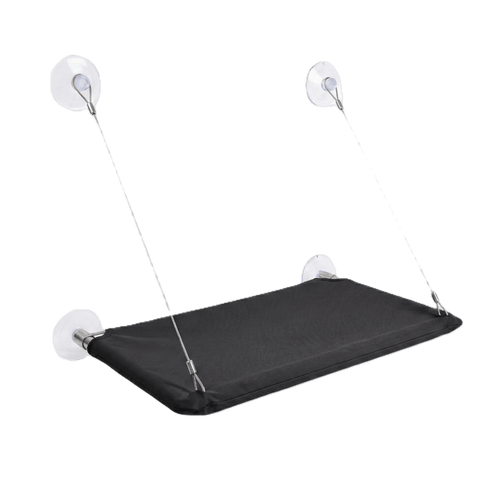 Hamac de fenêtre noir pour chat