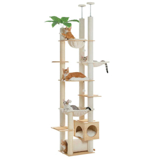 Arbre à chat en bois XXL