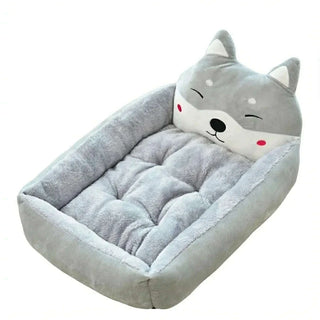 Panier pour chat confortable gris