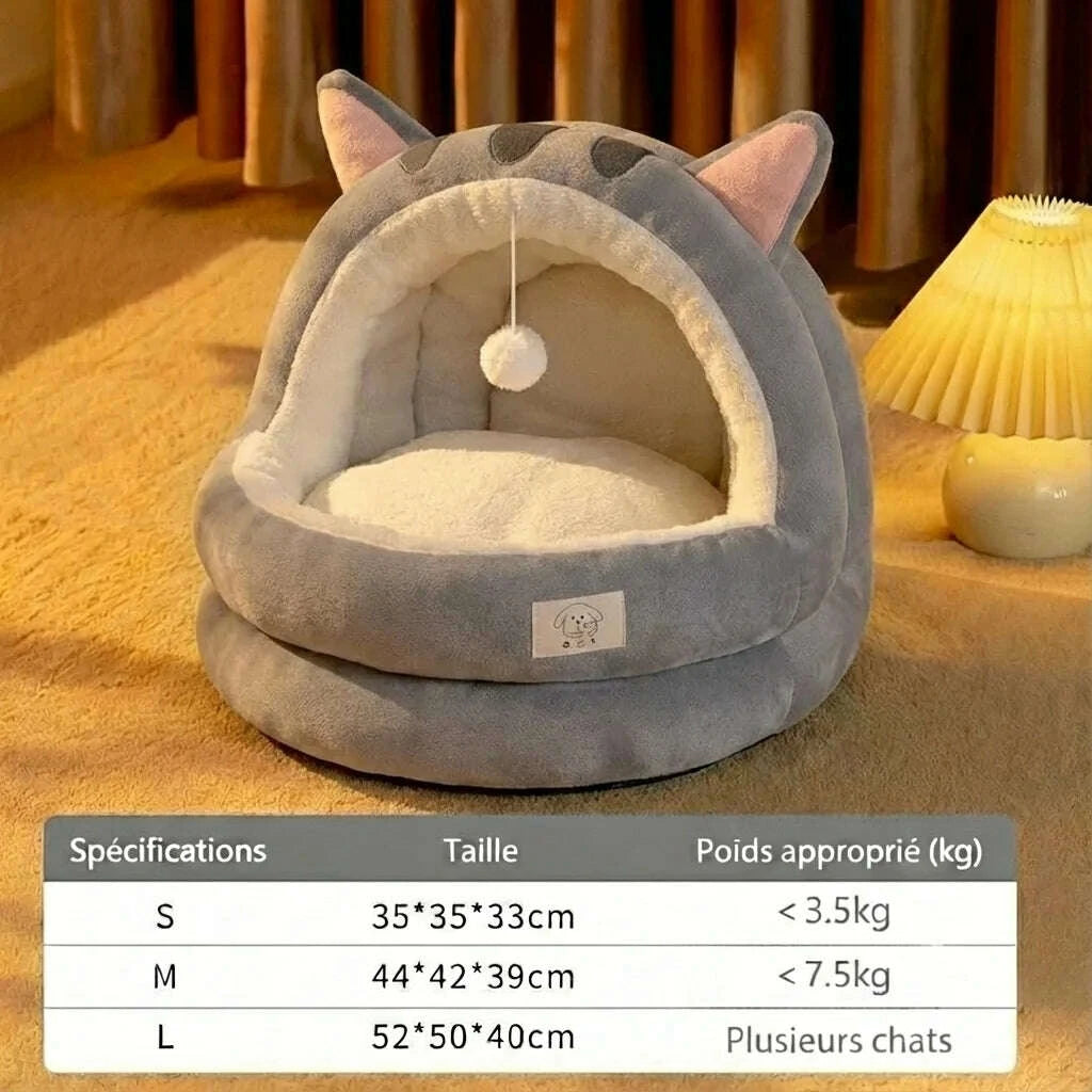 Maison pour chat au design moderne — vue arrière