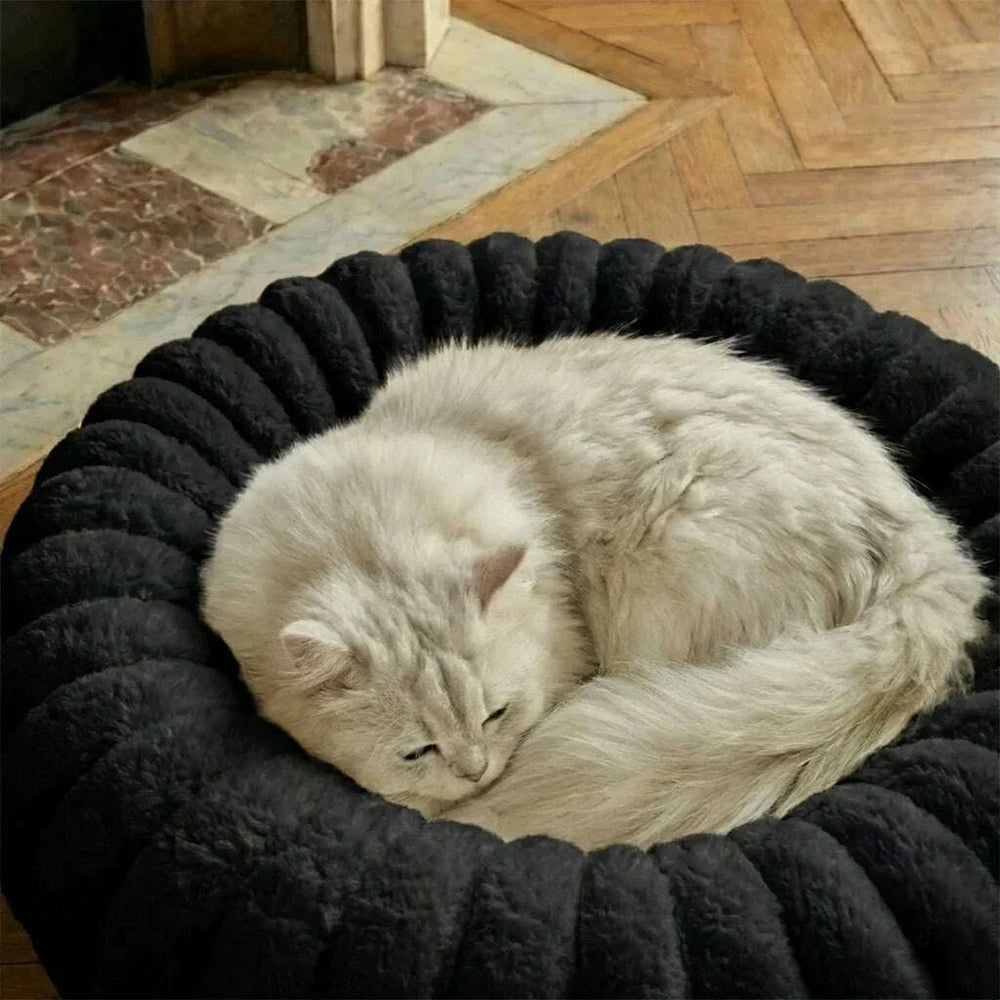 Panier à chat rond noir