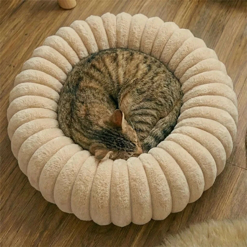 Panier rond pour chat — vue de côté