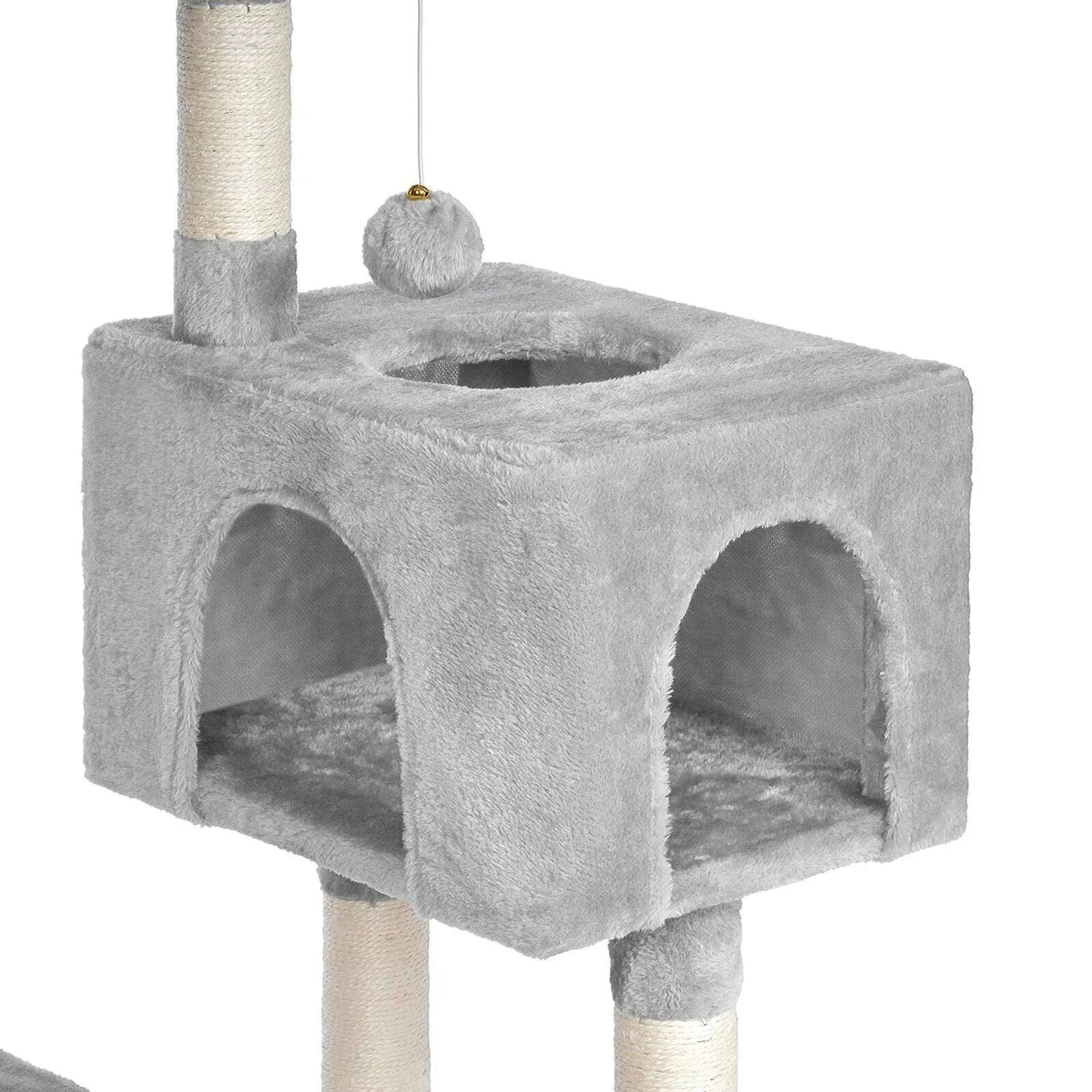 Petit arbre à chat compact — vue en perspective