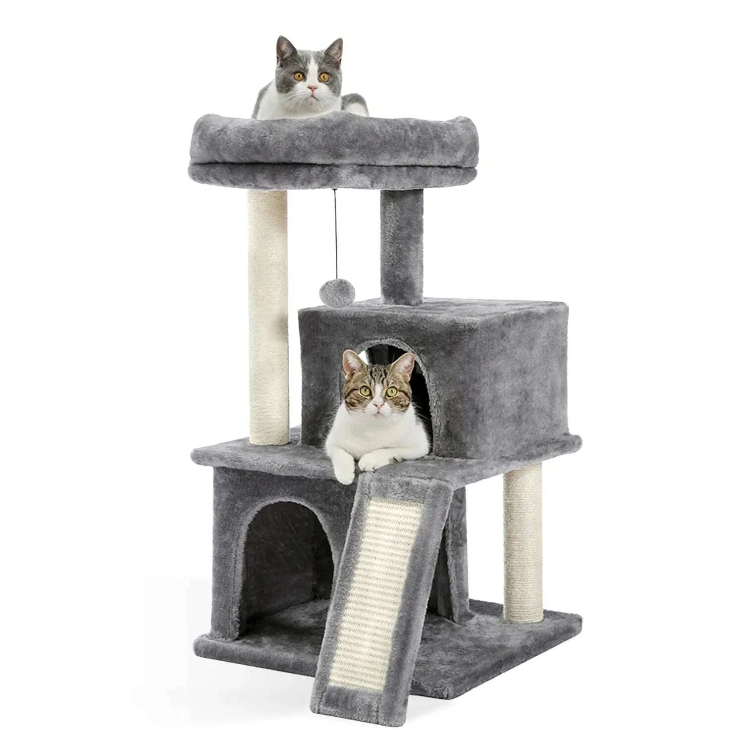 Petit arbre à chat en peluche