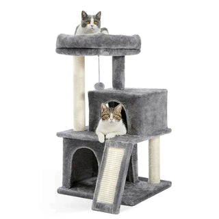 Arbre à chat tissu peluche