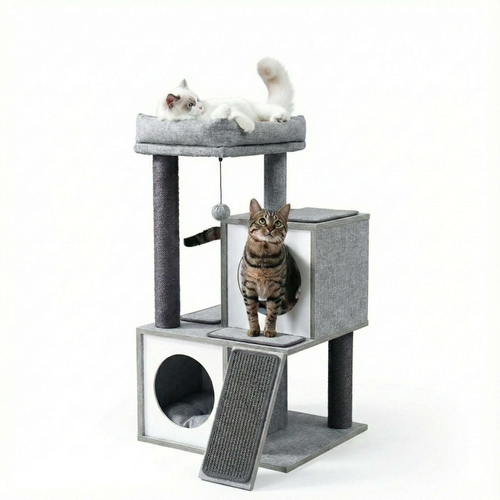 Petit arbre à chat design en bois