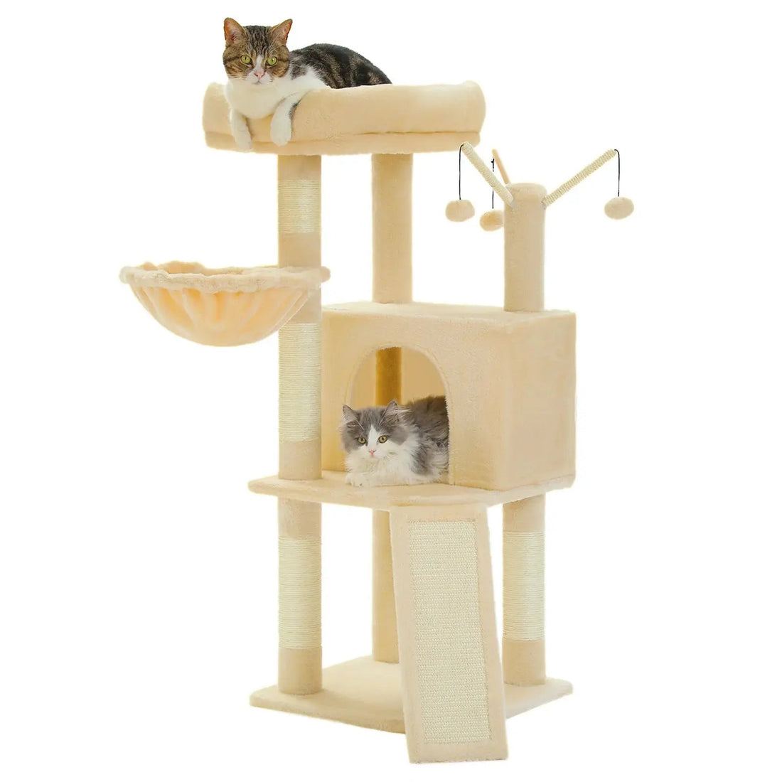 Petit arbre à chat studio beige png