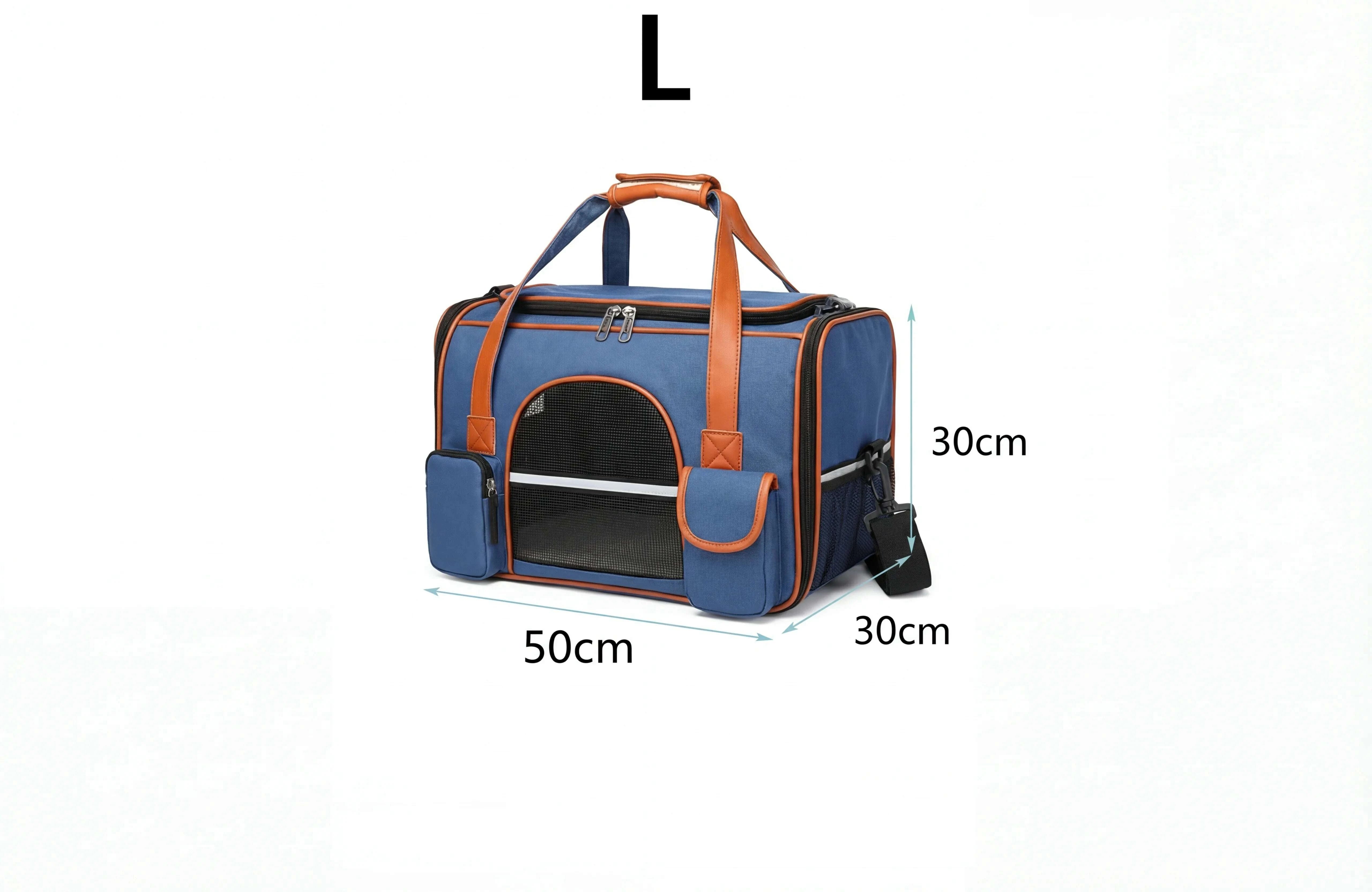 Sac de transport pour chat haut de gamme — vue en perspective