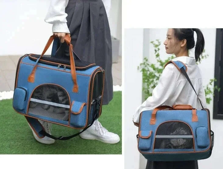 Sac de transport pour chat haut de gamme — vue arrière