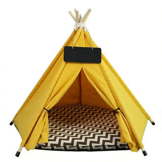 Tipi en bois pour chat